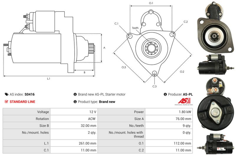 AS-PL S0416 Starter