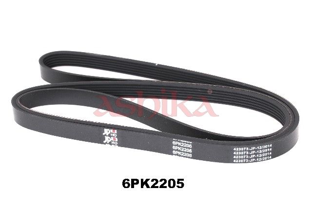 ASHIKA 112-6PK2205 - V formos rumbuotas diržas