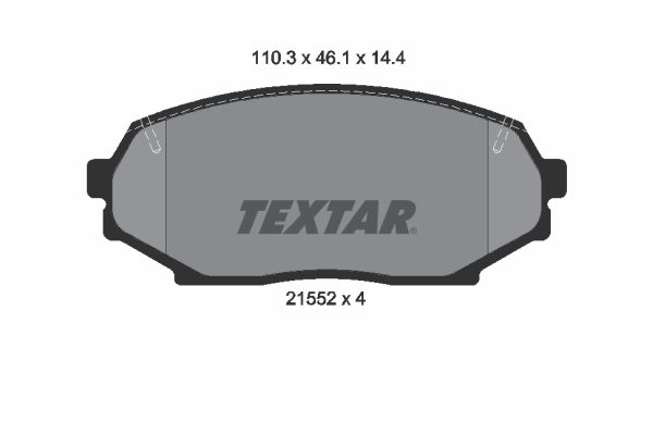 TEXTAR fékbetétkészlet, tárcsafék 2155202