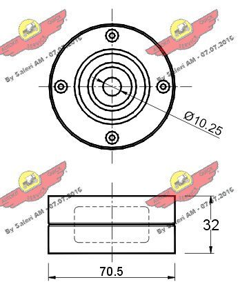 AUTOKIT 03.275 Deflection Pulley/Guide Pulley, timing belt