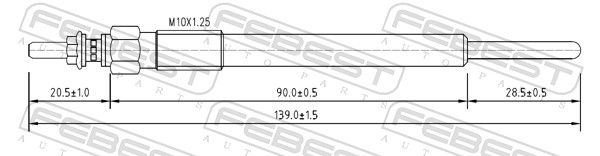 FEBEST 12642-005 Thermostat, coolant
