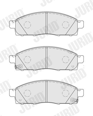 JURID 572646J Brake Pad Set, disc brake