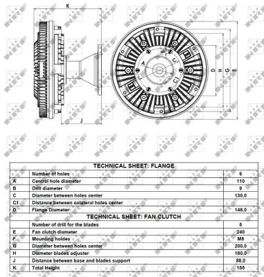 NRF 49126 Clutch, radiator fan