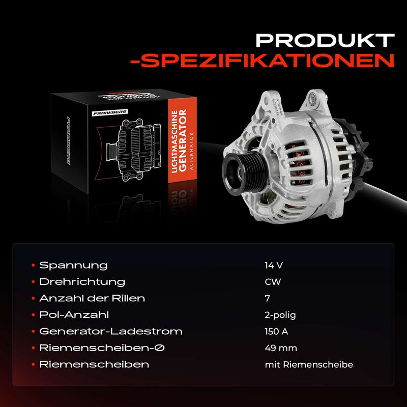 Frankberg 5481FB0032333 Alternator
