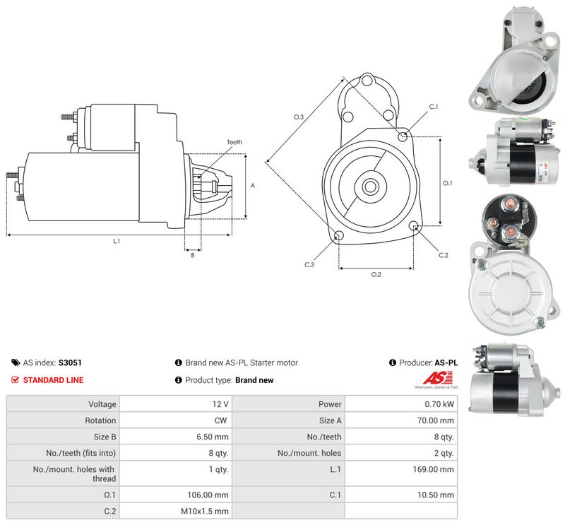 Starter, AS-PL S3051