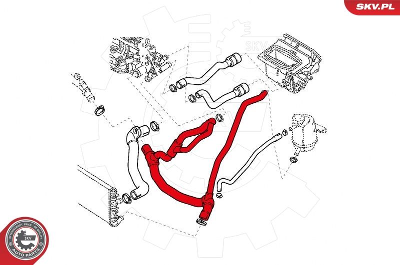Шланг радіатора, Skv Germany 24SKV337