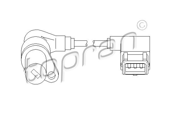 Імпульсний датчик, колінчатий вал, Topran 501296