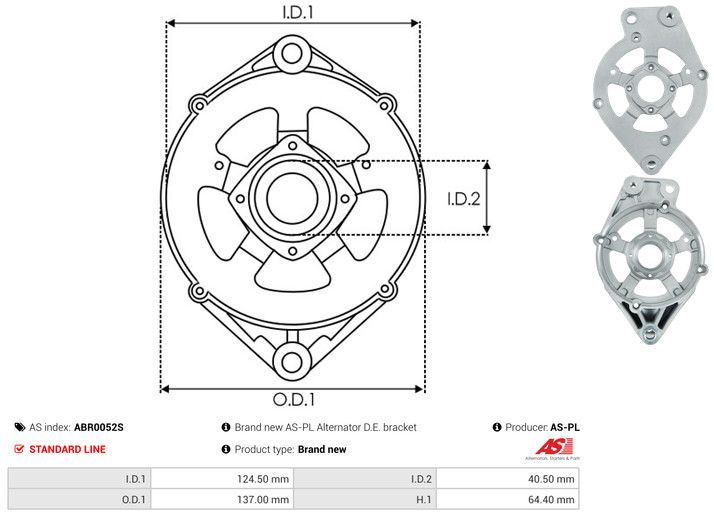 Kaitsekate, generaator, AS-PL ABR0052S