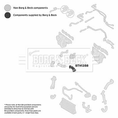 Шланг подачі наддувального повітря, Borg & Beck BTH1388