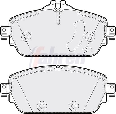 Fahren Brake Pad Set, disc brake FBP3757