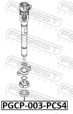 FEBEST PGCP-003-PCS4 Seal Ring, injector