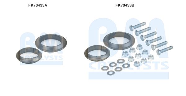 BM CATALYSTS szerelőkészlet, kipufogócső FK70433