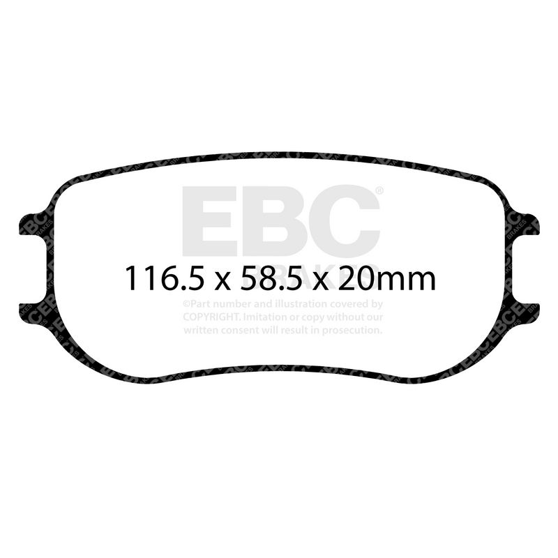 EBC Brakes Remblokkenset, schijfrem DP8081/2RPX