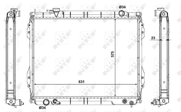 NRF 56121 Radiator, engine cooling