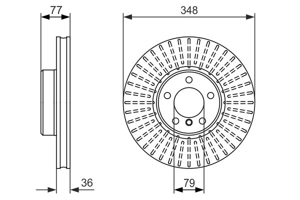 BOSCH 0 986 479 774 Brake Disc