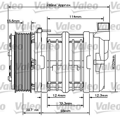 VALEO Compressor, airconditioning 815806