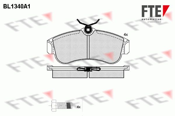 FTE fékbetétkészlet, tárcsafék 9010130