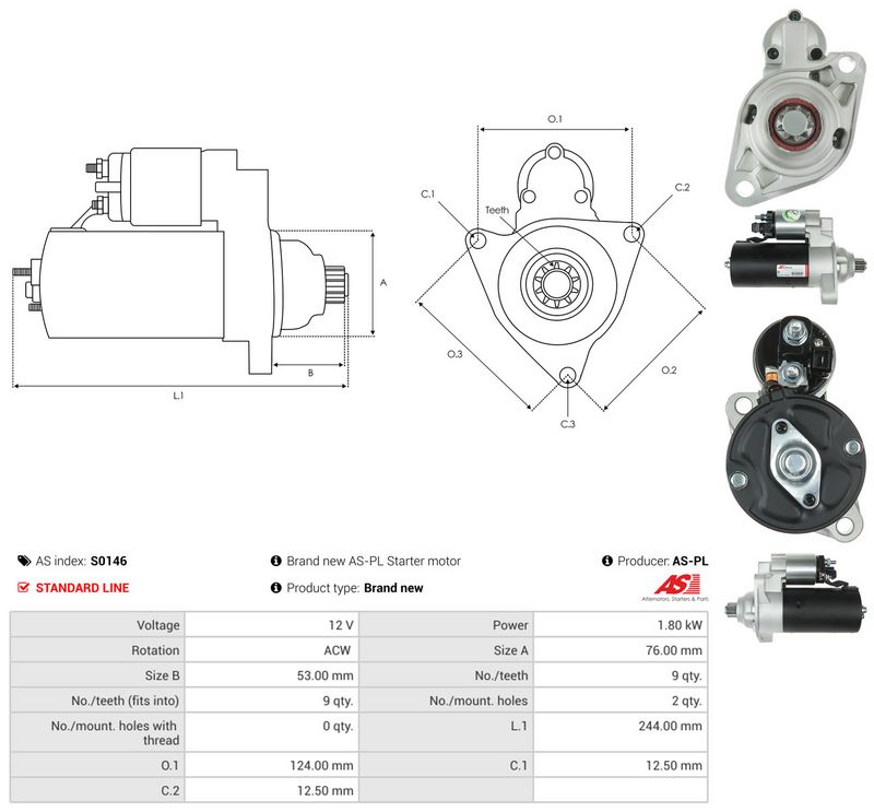 Starter, AS-PL S0146