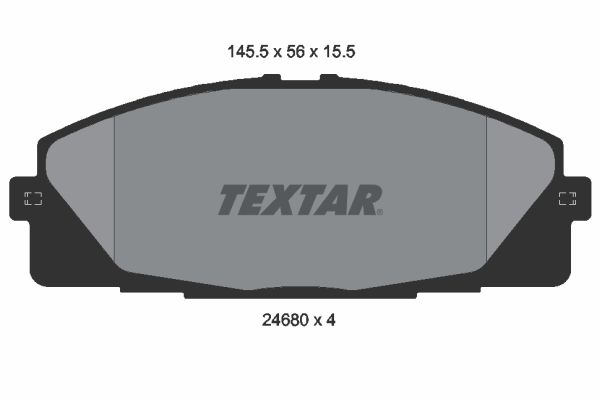 TEXTAR fékbetétkészlet, tárcsafék 2468001