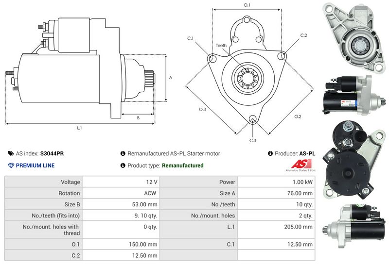 AS-PL S3044PR Starter