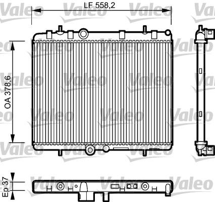 Valeo Radiator, engine cooling 734463