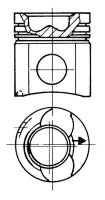 Product Image - Zuiger - 93769600 - KOLBENSCHMIDT