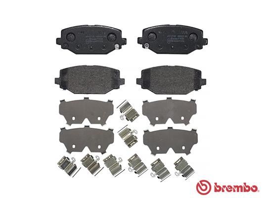 Комплект гальмівних накладок, дискове гальмо, Brembo P11032