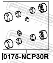 Ремонтний комплект, гальмівний циліндр, Febest 0175NCP30R