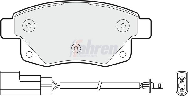 Fahren Brake Pad Set, disc brake FBP3095