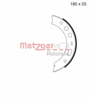 METZGER fékpofakészlet, rögzítőfék MG 979