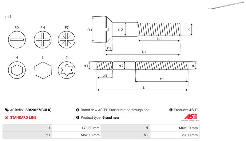 AS-PL SRS9027(BULK) Repair Set, alternator