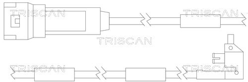 TRISCAN figyelmezető kontaktus, fékbetétkopás 8115 24003