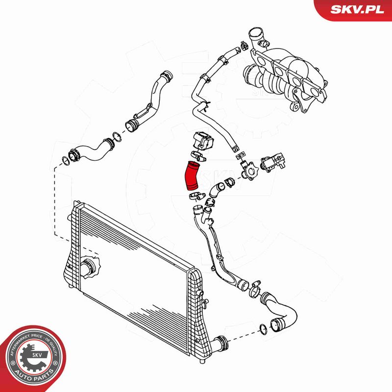 ESEN SKV 24SKV058 Charge Air Hose