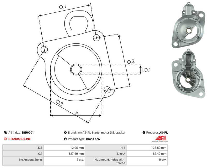 AS-PL SBR0001 Starter Lid, carburettor