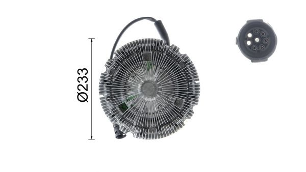 MAHLE CFC 19 000P Clutch, radiator fan