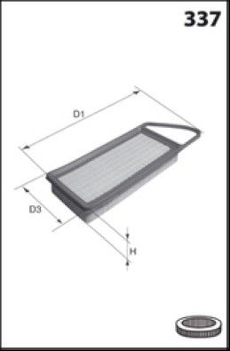 MISFAT Filtre à air P566