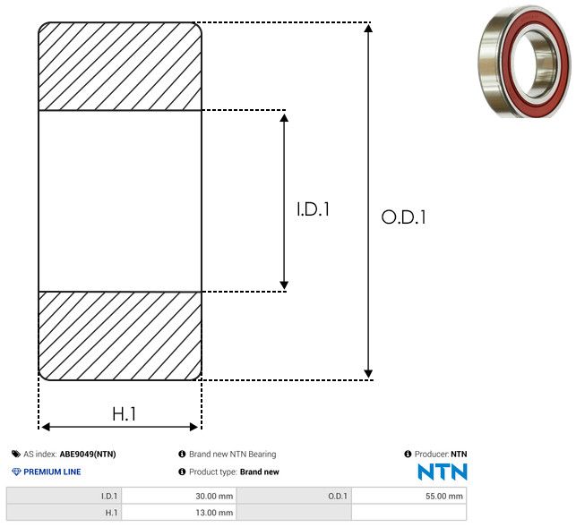 AS-PL ABE9049(NTN) Bearing