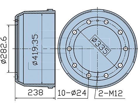 Brzdový buben 03.090.4200.320