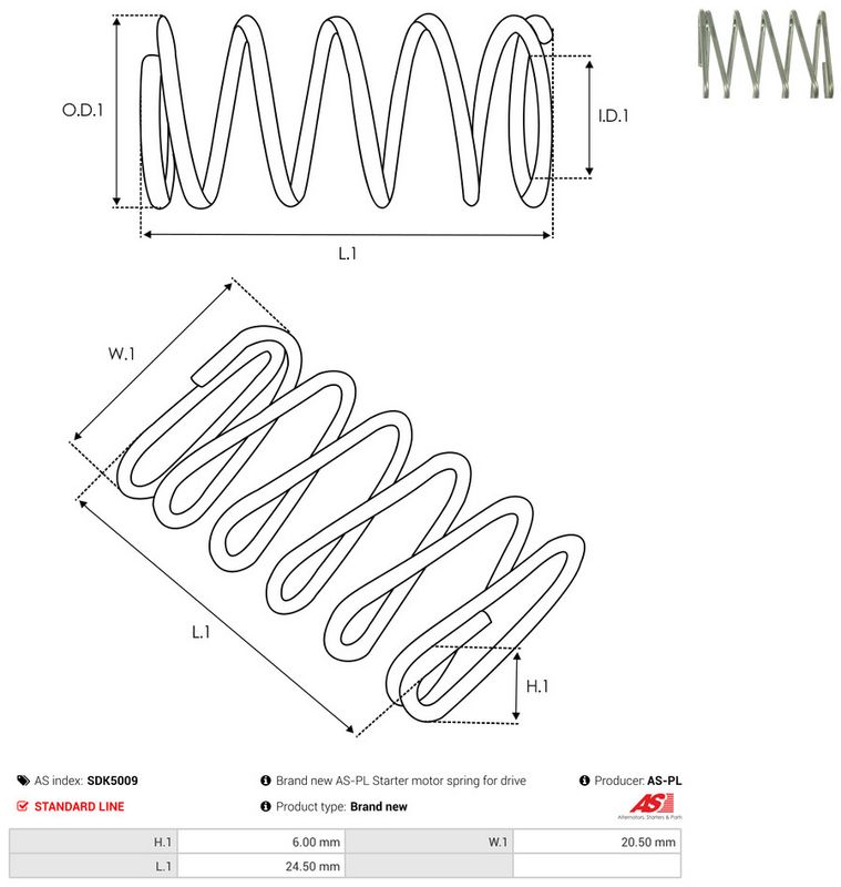 AS-PL SDK5009 Repair Kit, starter