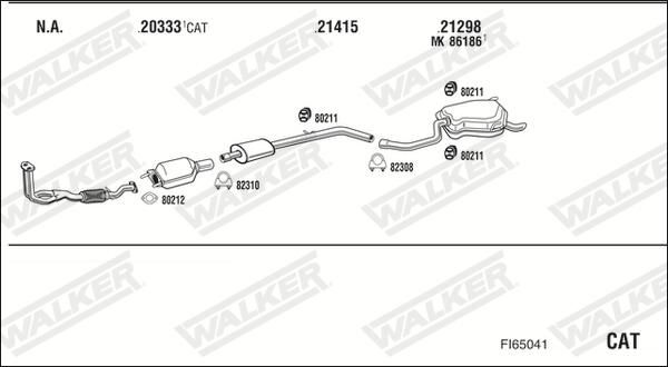 WALKER Išmetimo sistema