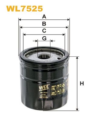 Оливний фільтр, Wix Filters WL7525