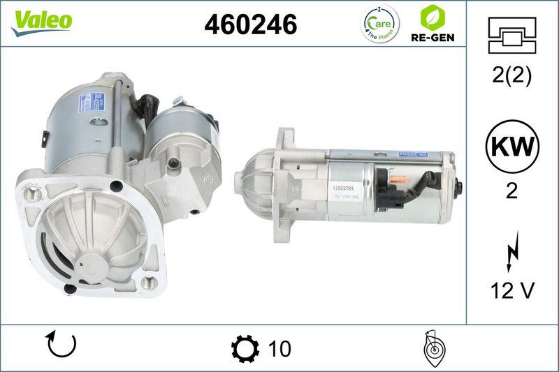 VALEO Startmotor / Starter 460246