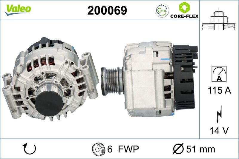 VALEO Dynamo / Alternator 200069