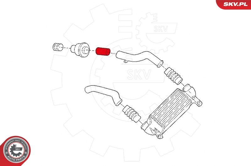 ESEN SKV 24SKV974 Charge Air Hose