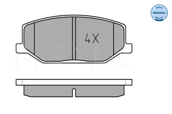 MEYLE 025 211 4215 Brake Pad Set, disc brake