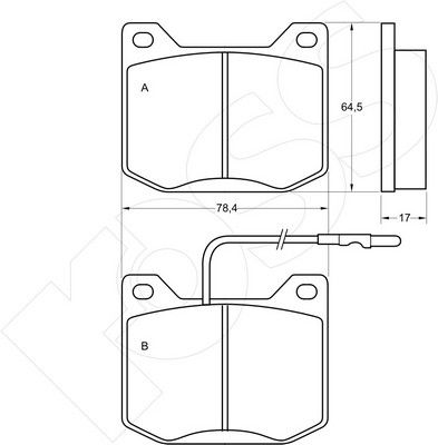 1-GNC R-014 - Brake Pad Set, disc brake