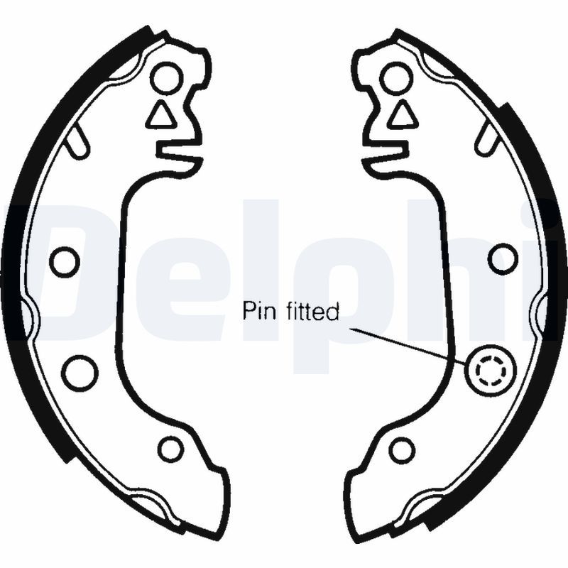 DELPHI fékpofakészlet LS1215