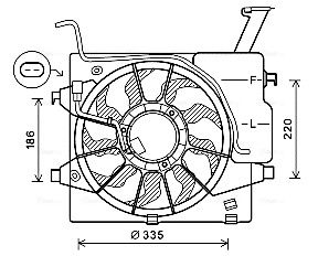 AVA QUALITY COOLING ventilátor, motorhűtés KA7536