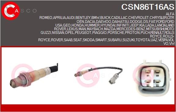 SONDA LAMBDA CASCO CSN86T16AS