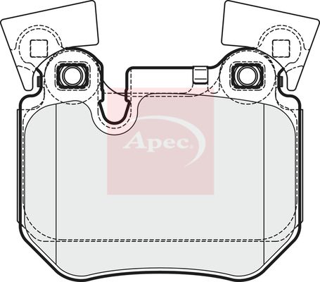 APEC Brake Pad Set, disc brake PAD1682